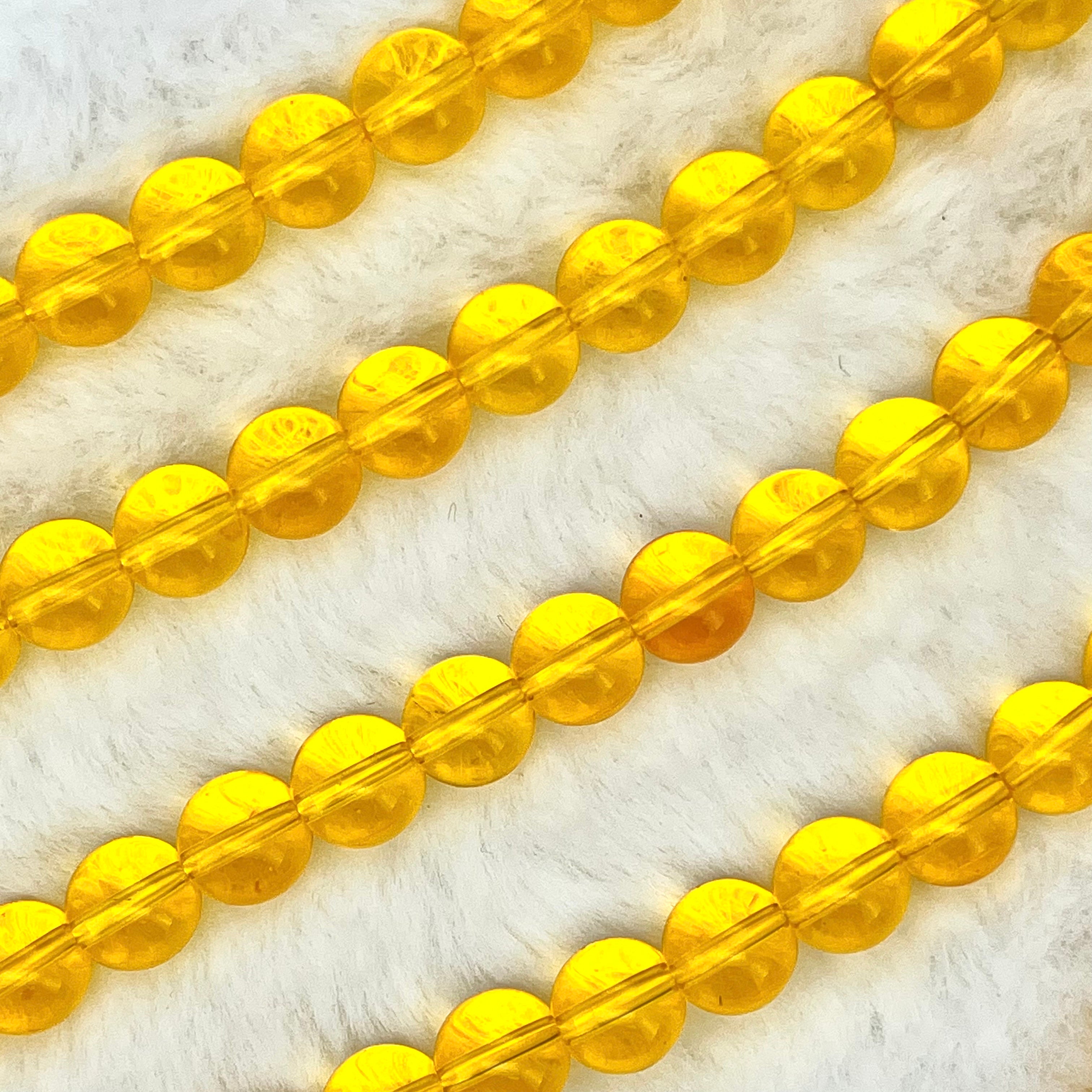 10MM Transparent Glass Beads Strands
