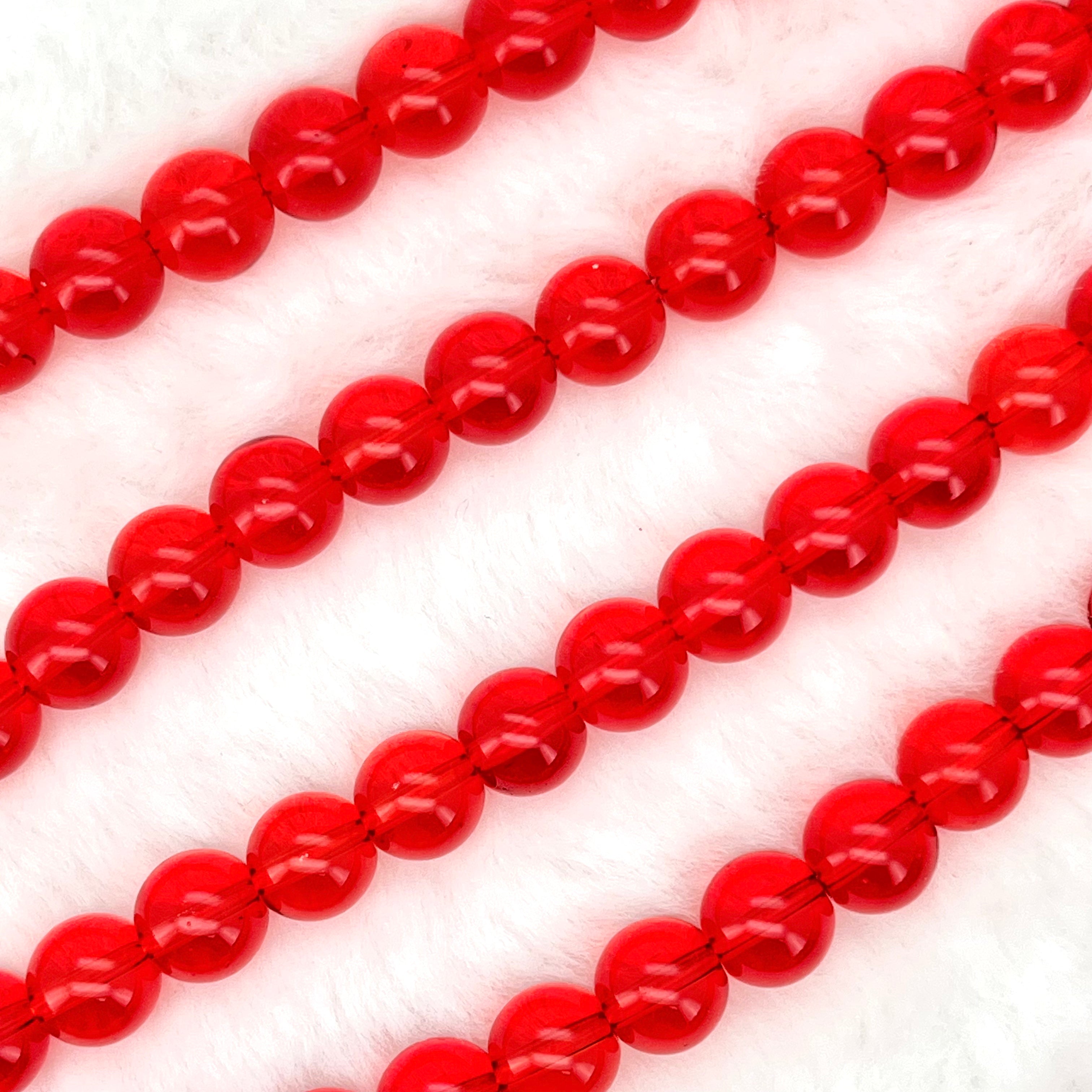 10MM Transparent Glass Beads Strands
