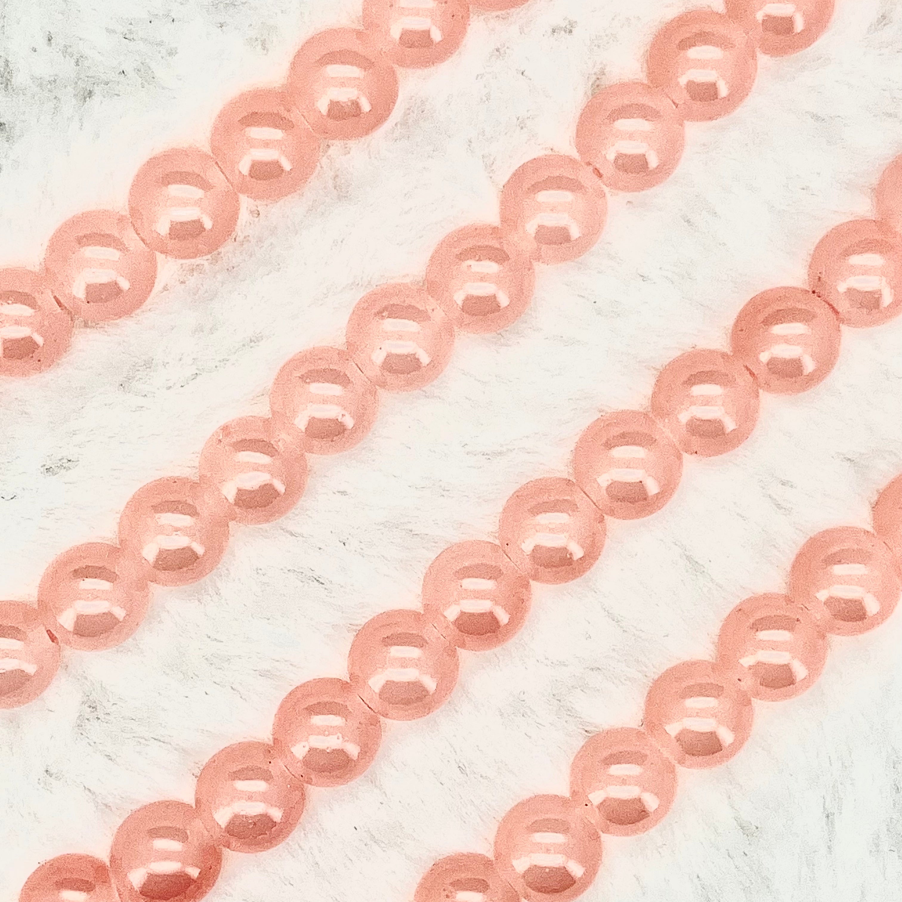 10MM Milky Glass Beads Strands
