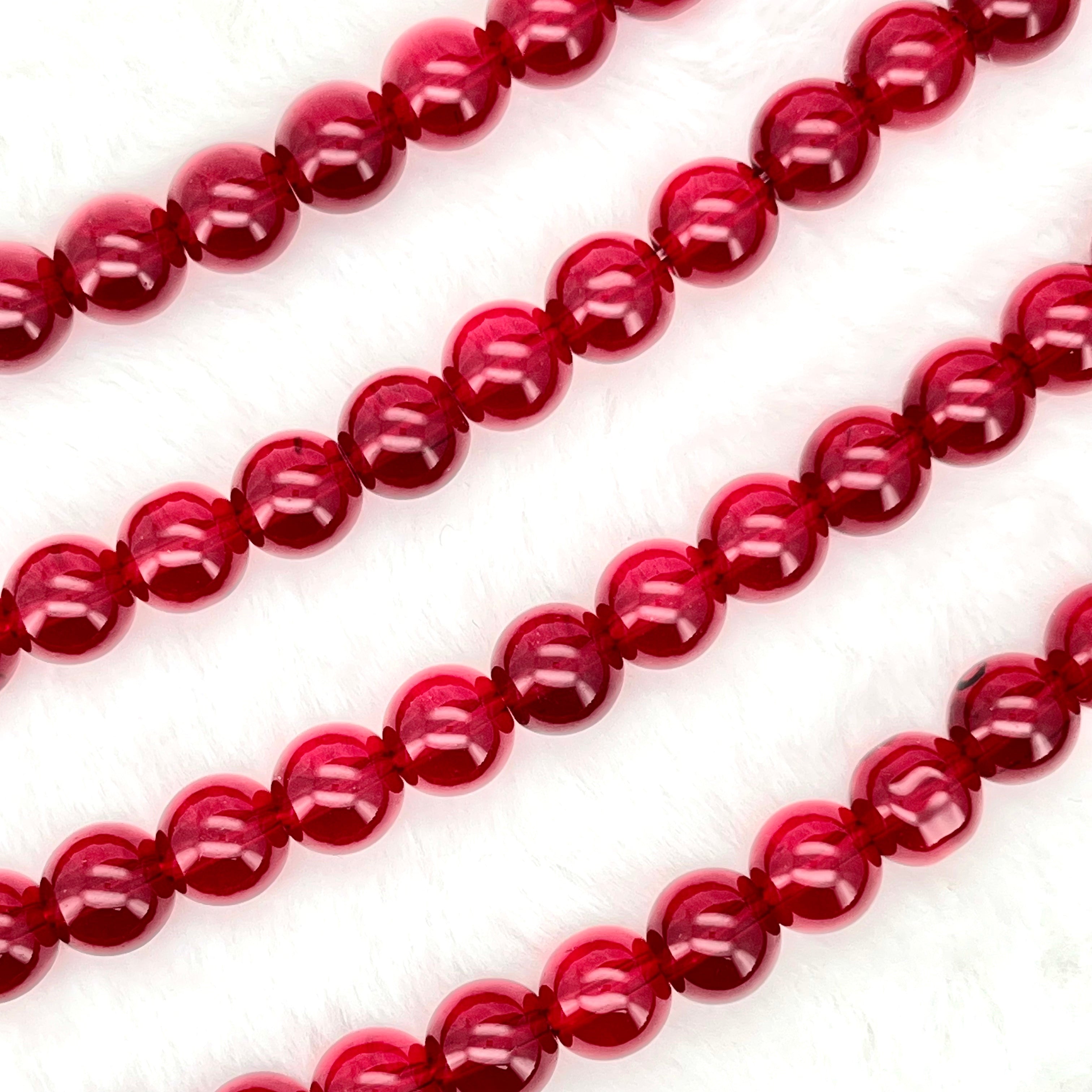 10MM Transparent Glass Beads Strands