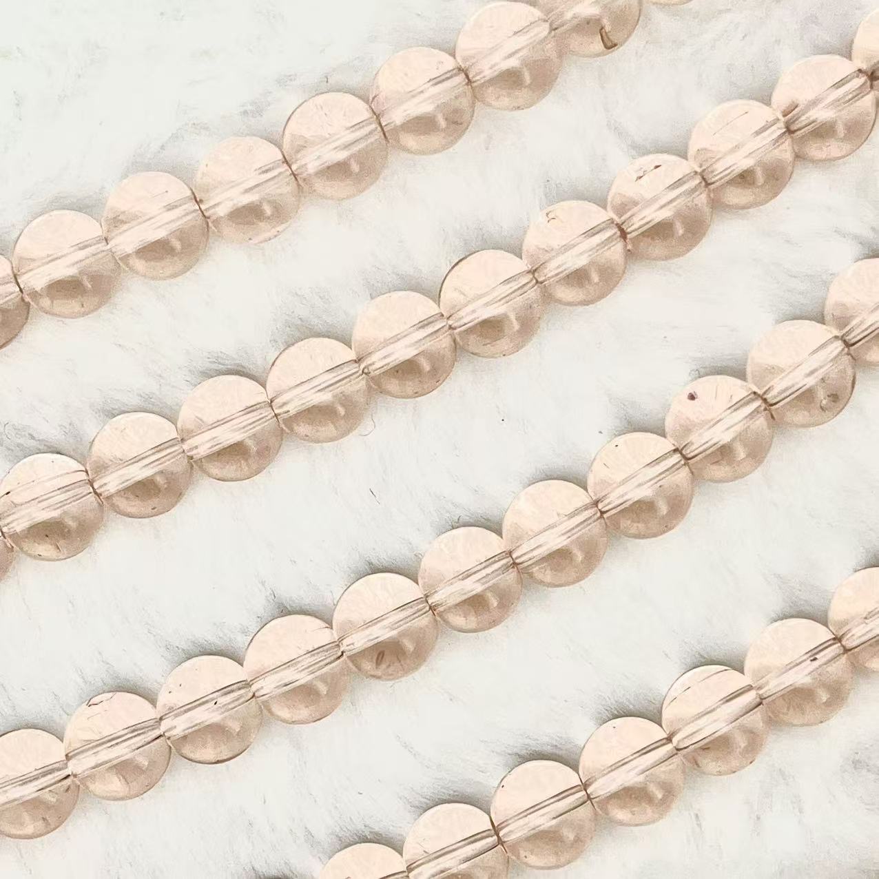 10MM Transparent Glass Beads Strands