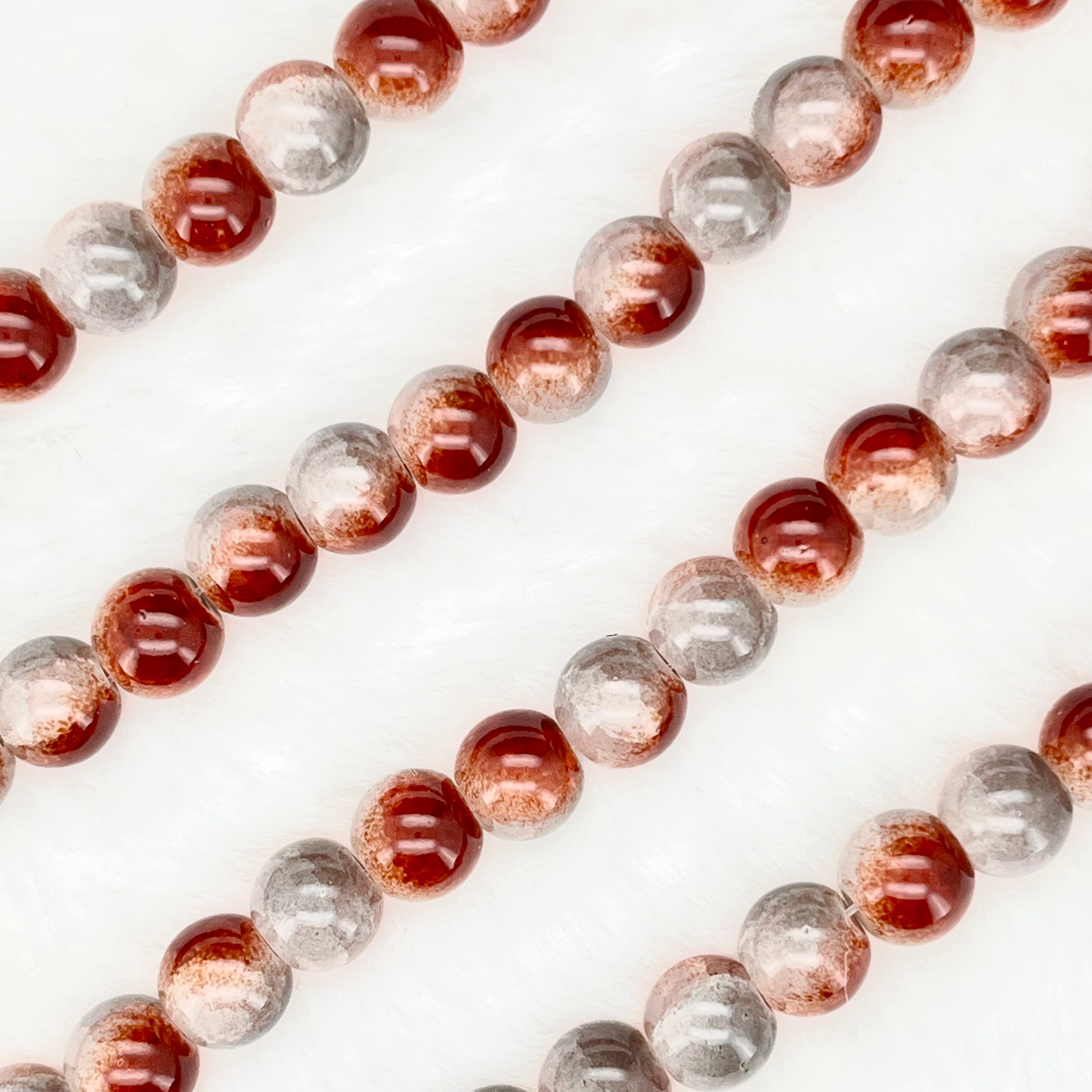 10MM Crackle Glass Beads Strands