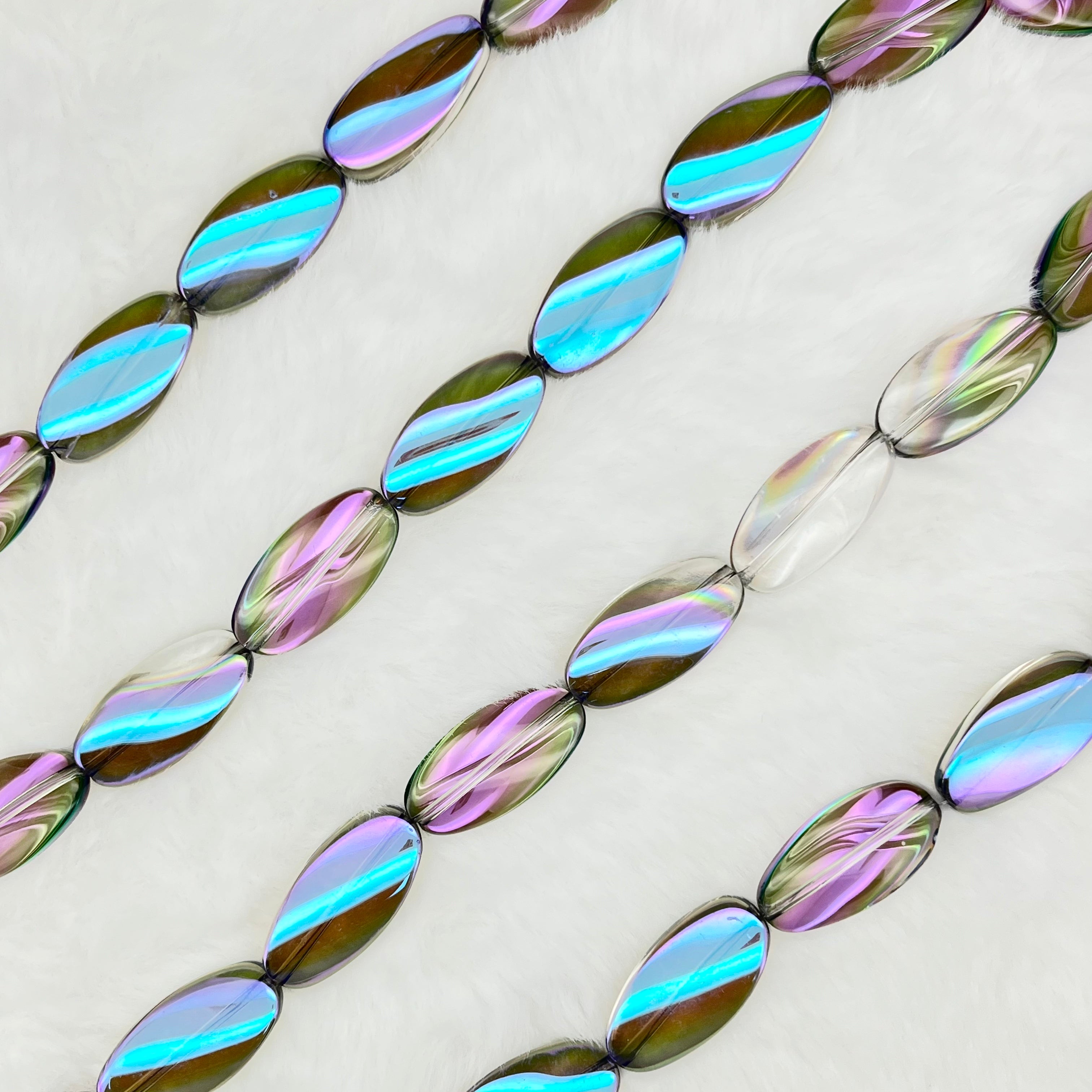 【Helical Oval-25mm】Crystal Strands