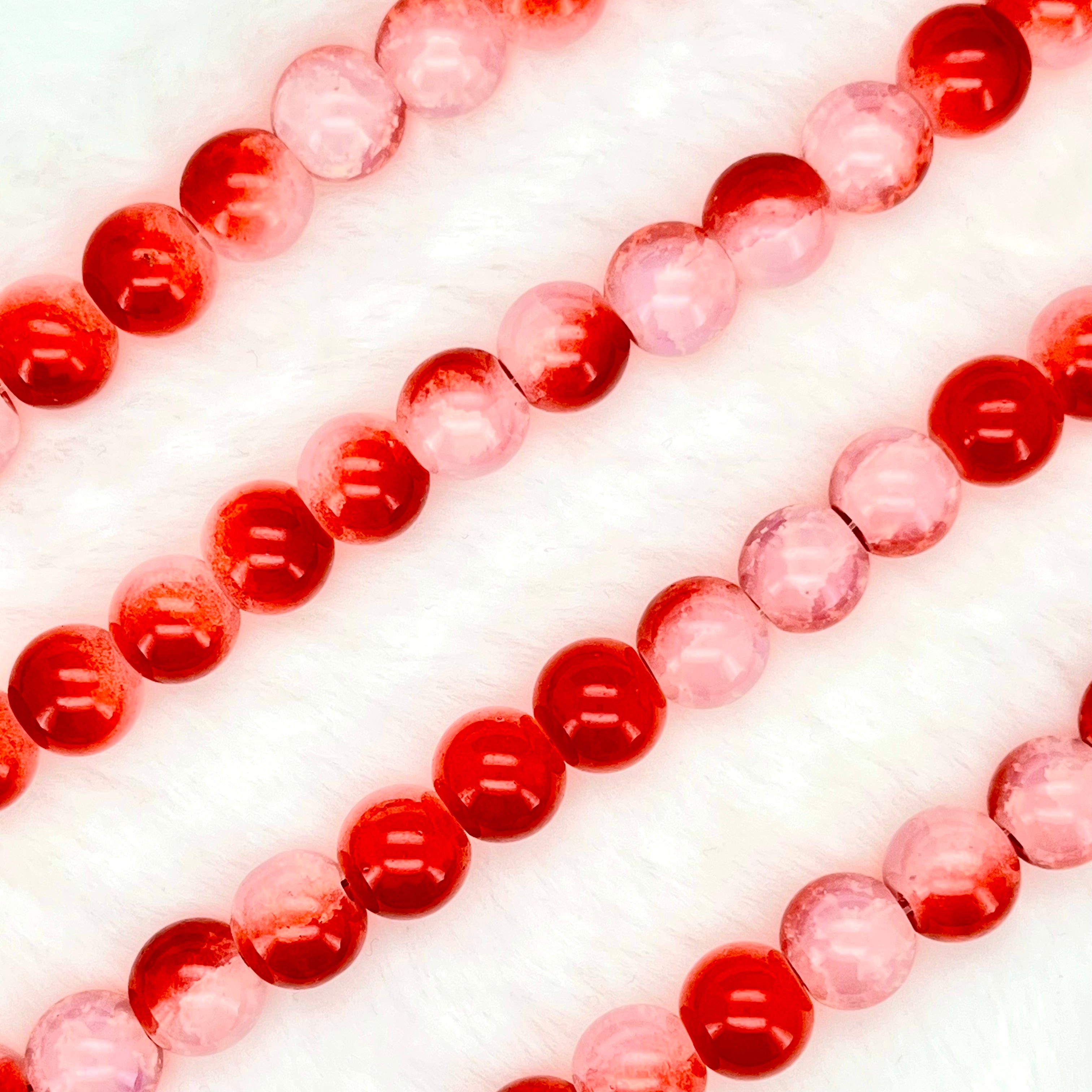 10MM Crackle Glass Beads Strands
