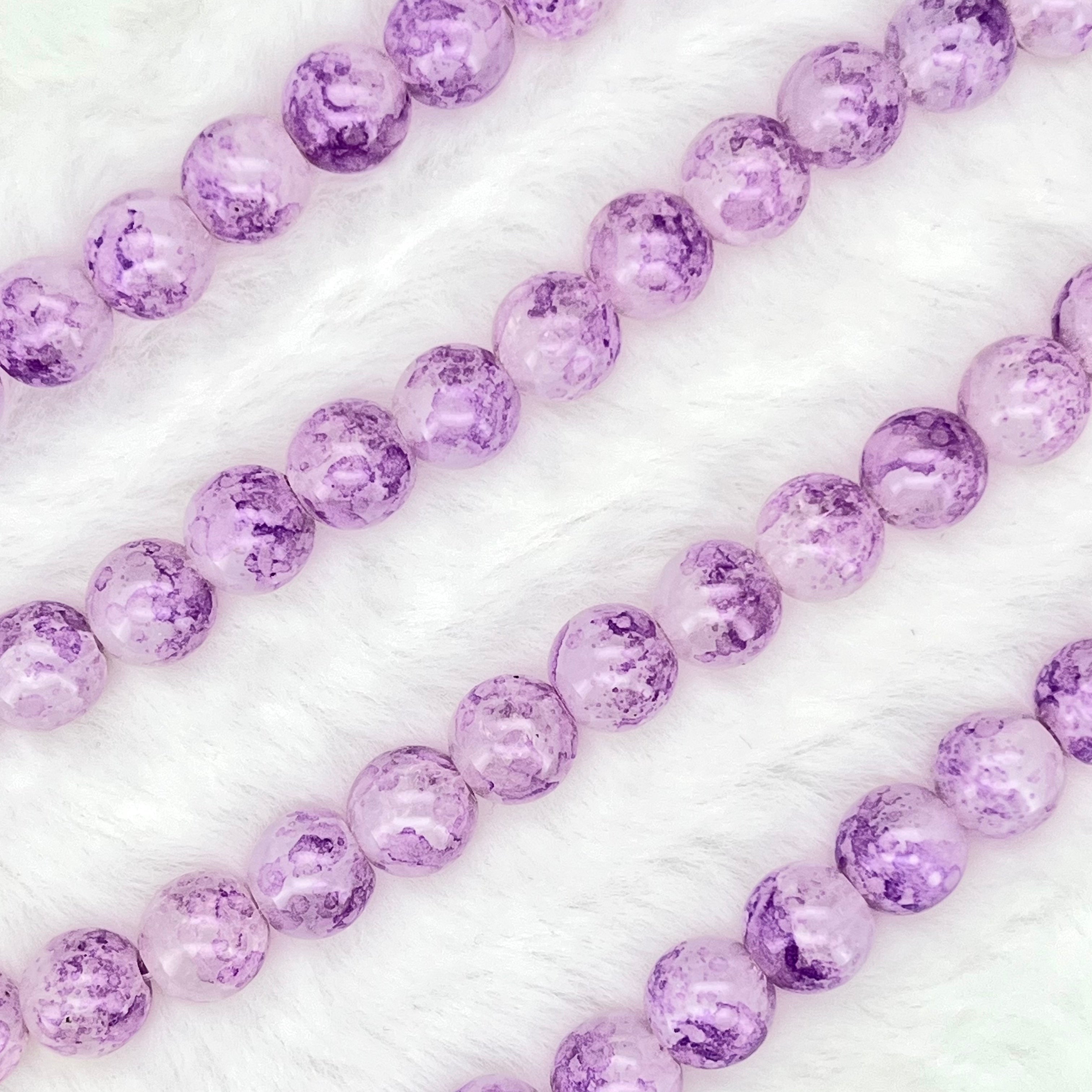 10MM Crackle Glass Beads Strands