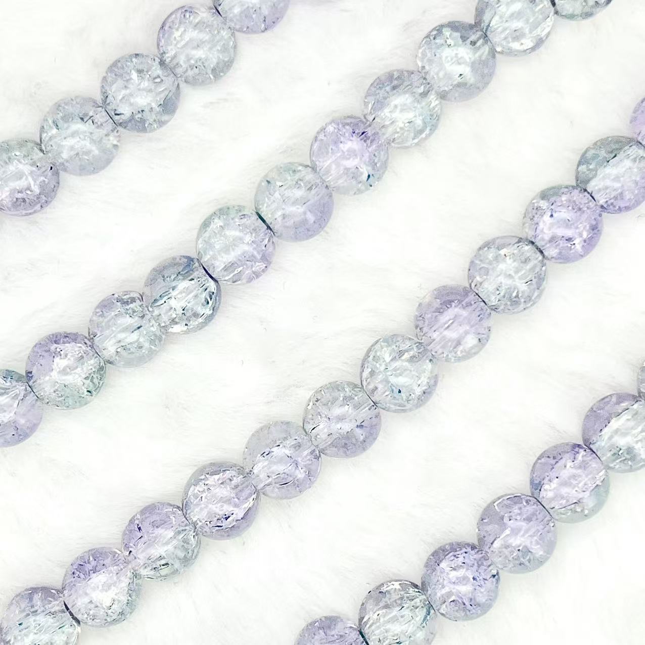 10MM Crackle Glass Beads Strands