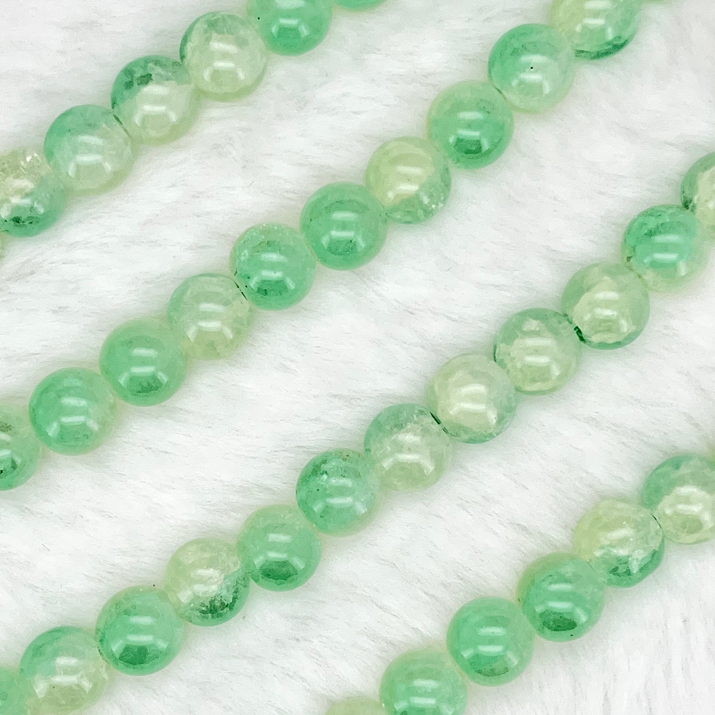 10MM Crackle Glass Beads Strands