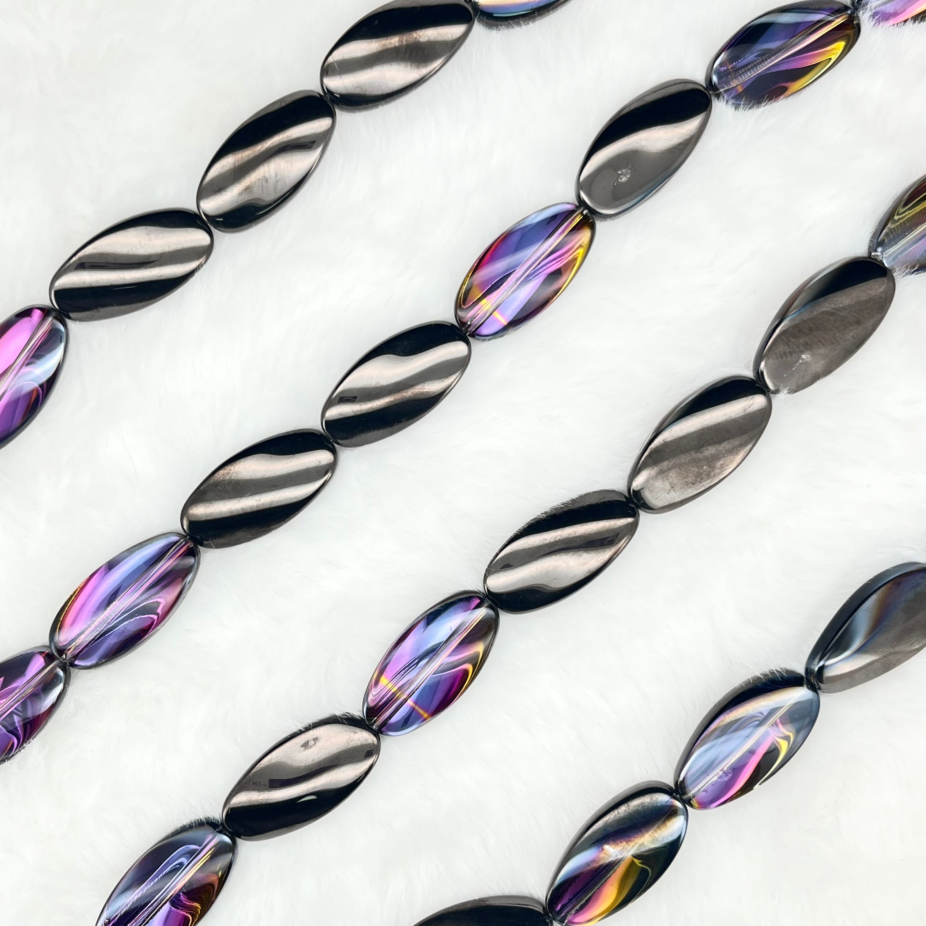 【Helical Oval-25mm】Crystal Strands