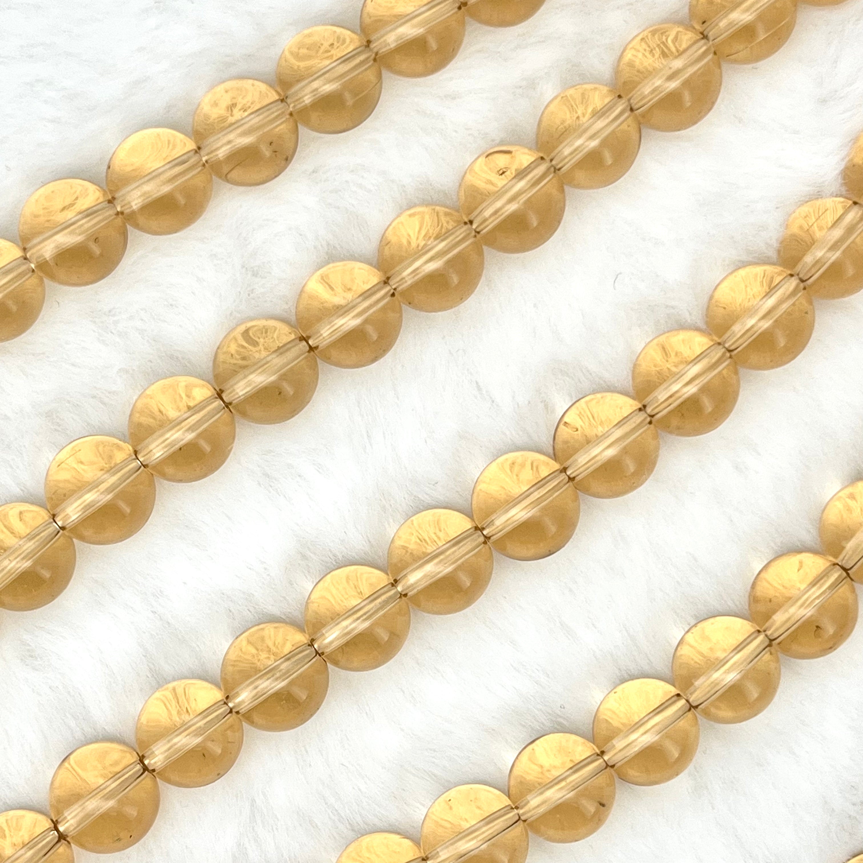 10MM Transparent Glass Beads Strands