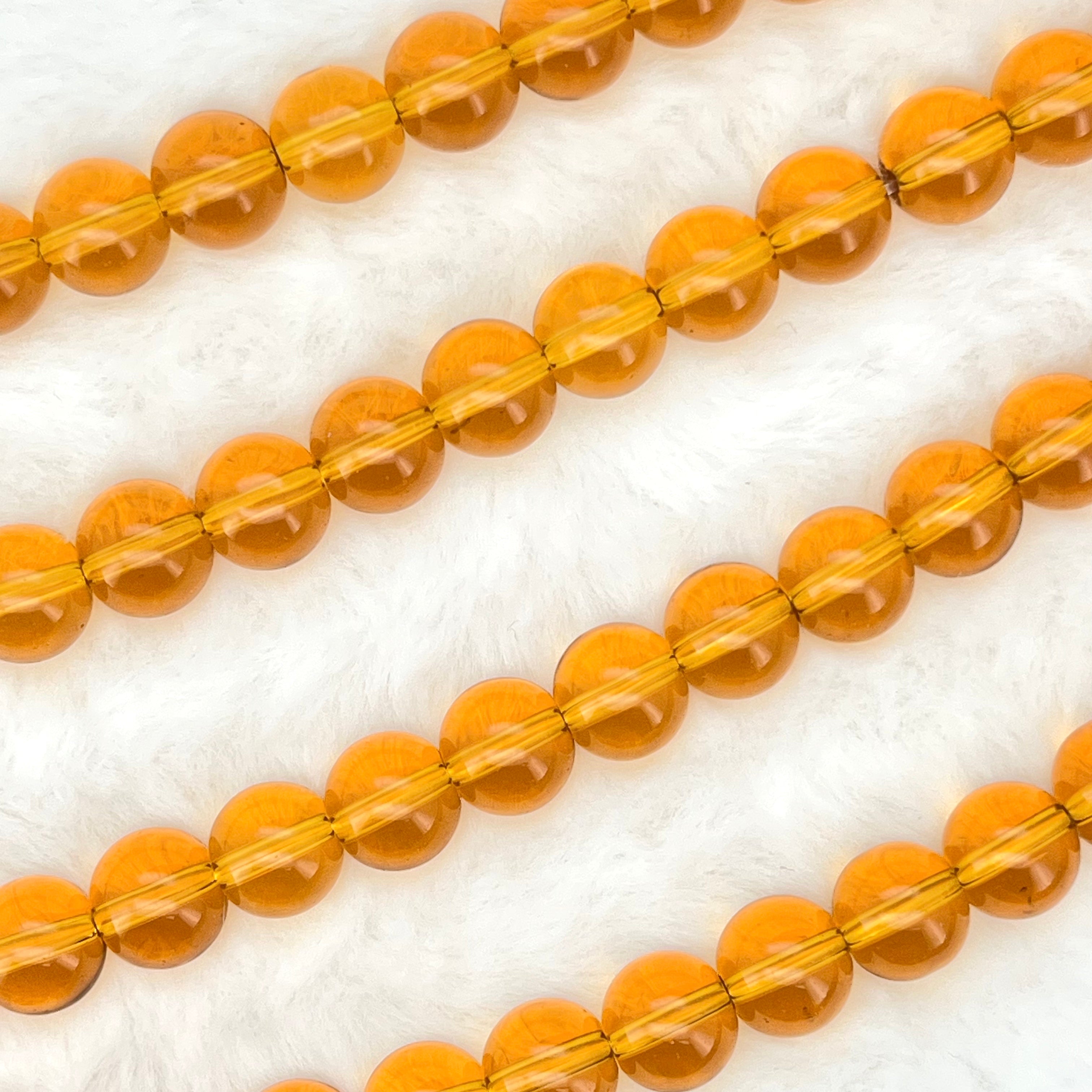 10MM Transparent Glass Beads Strands