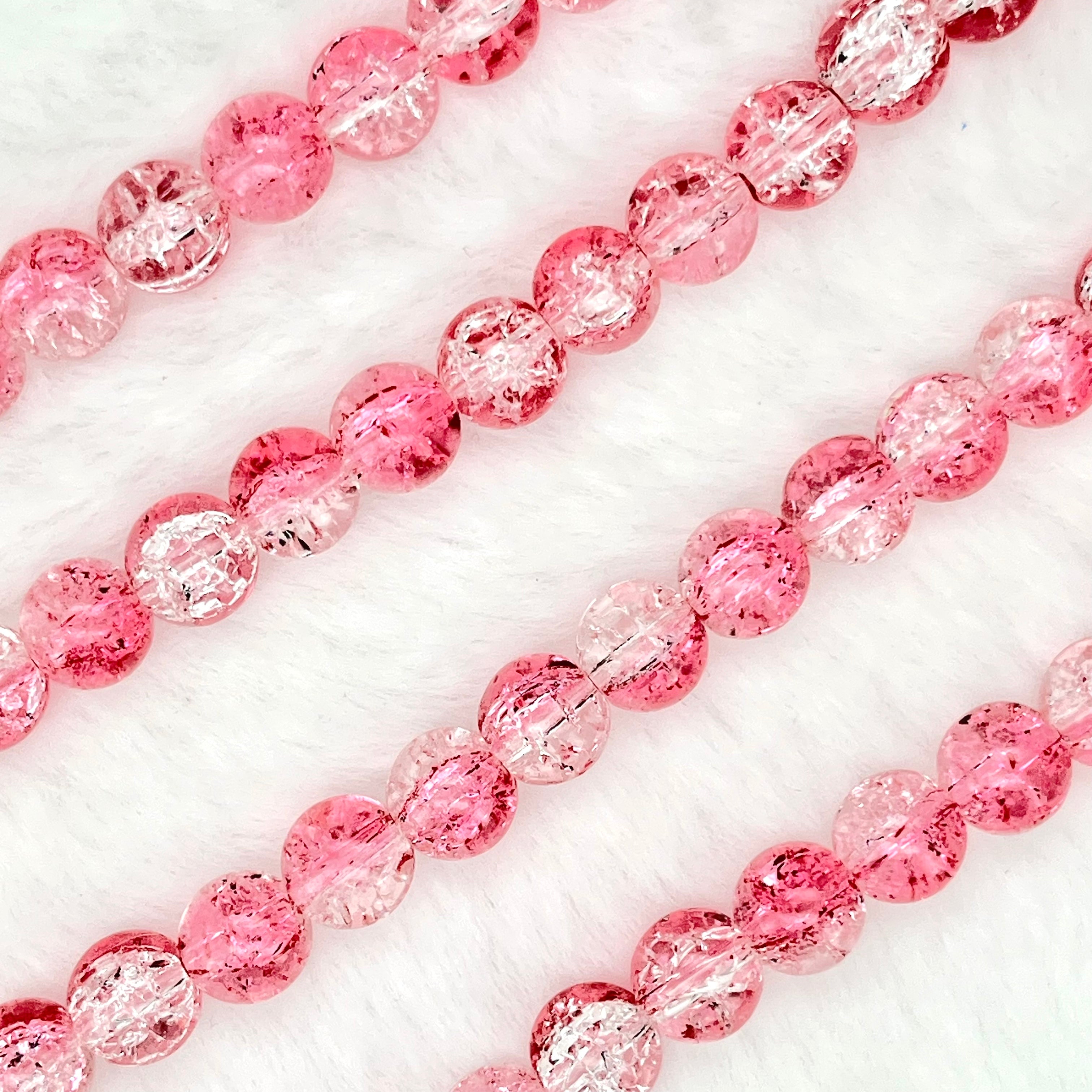 10MM Crackle Glass Beads Strands