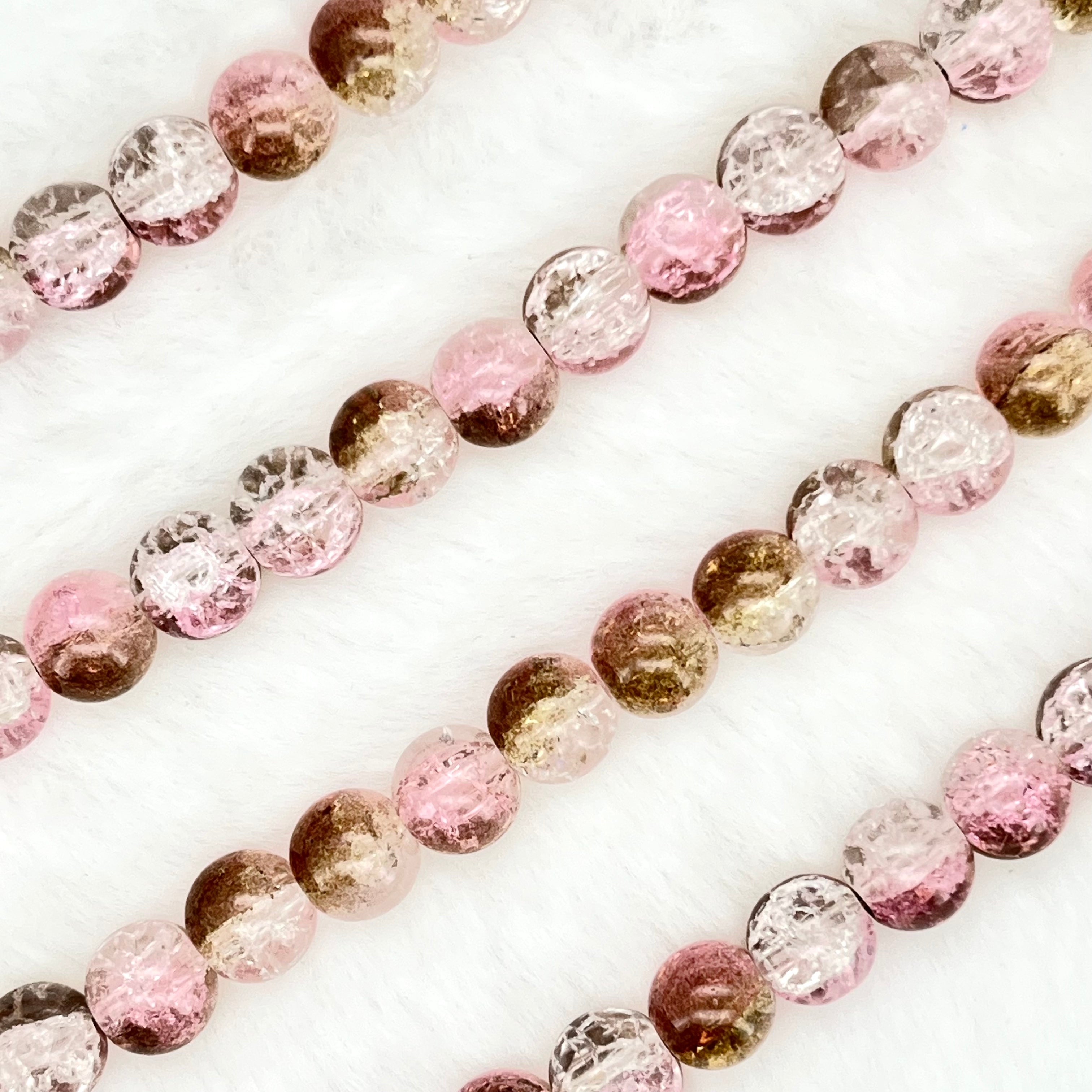 10MM Crackle Glass Beads Strands