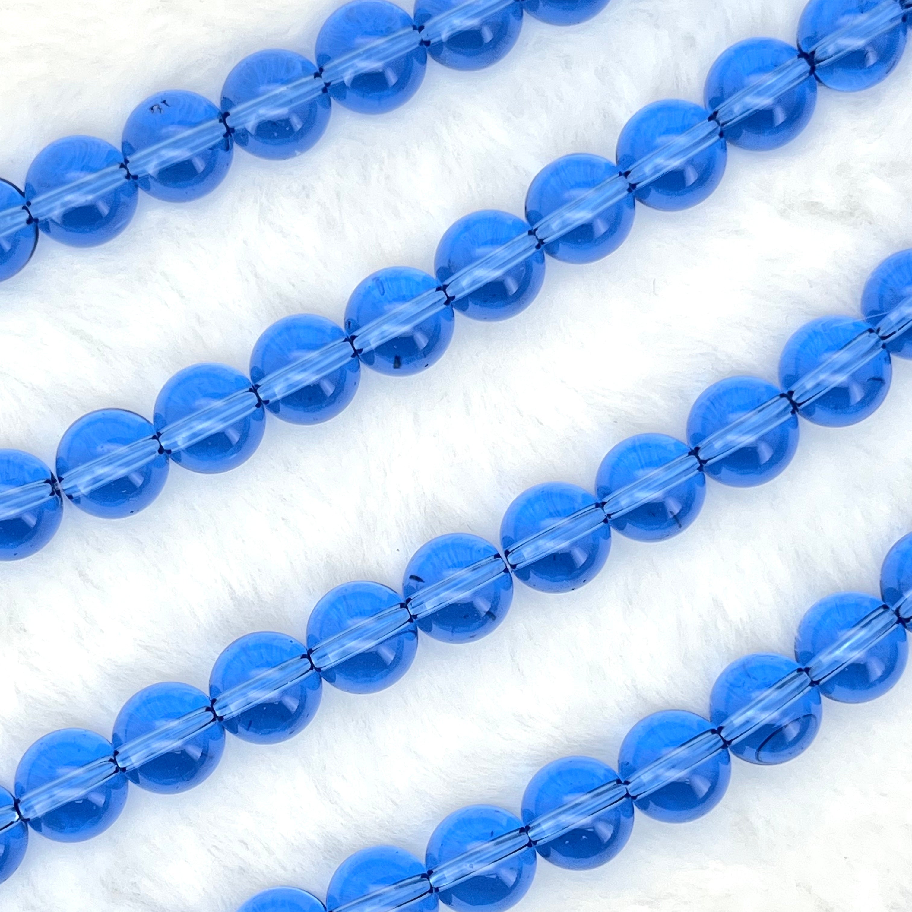 10MM Transparent Glass Beads Strands