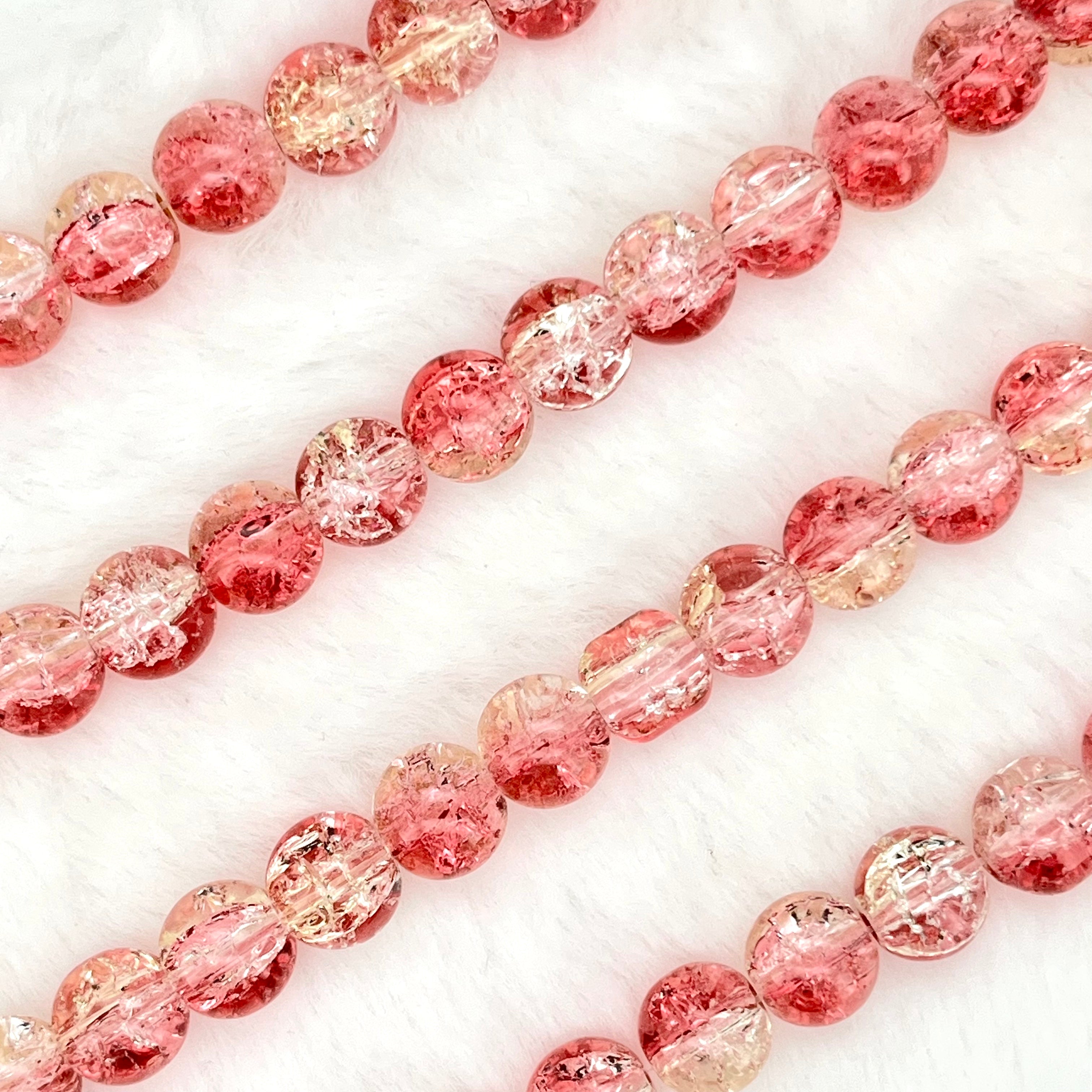 10MM Crackle Glass Beads Strands