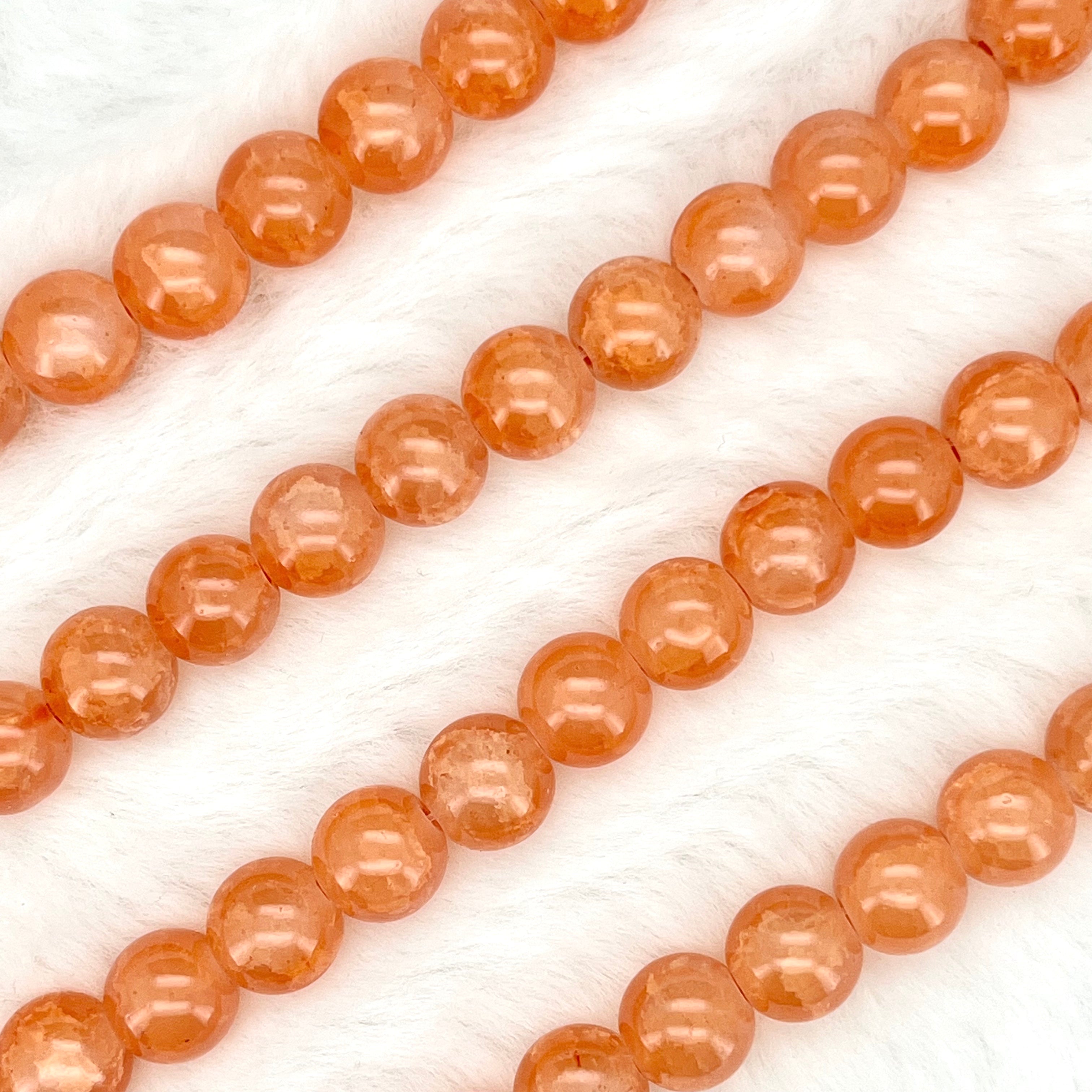 10MM Crackle Glass Beads Strands