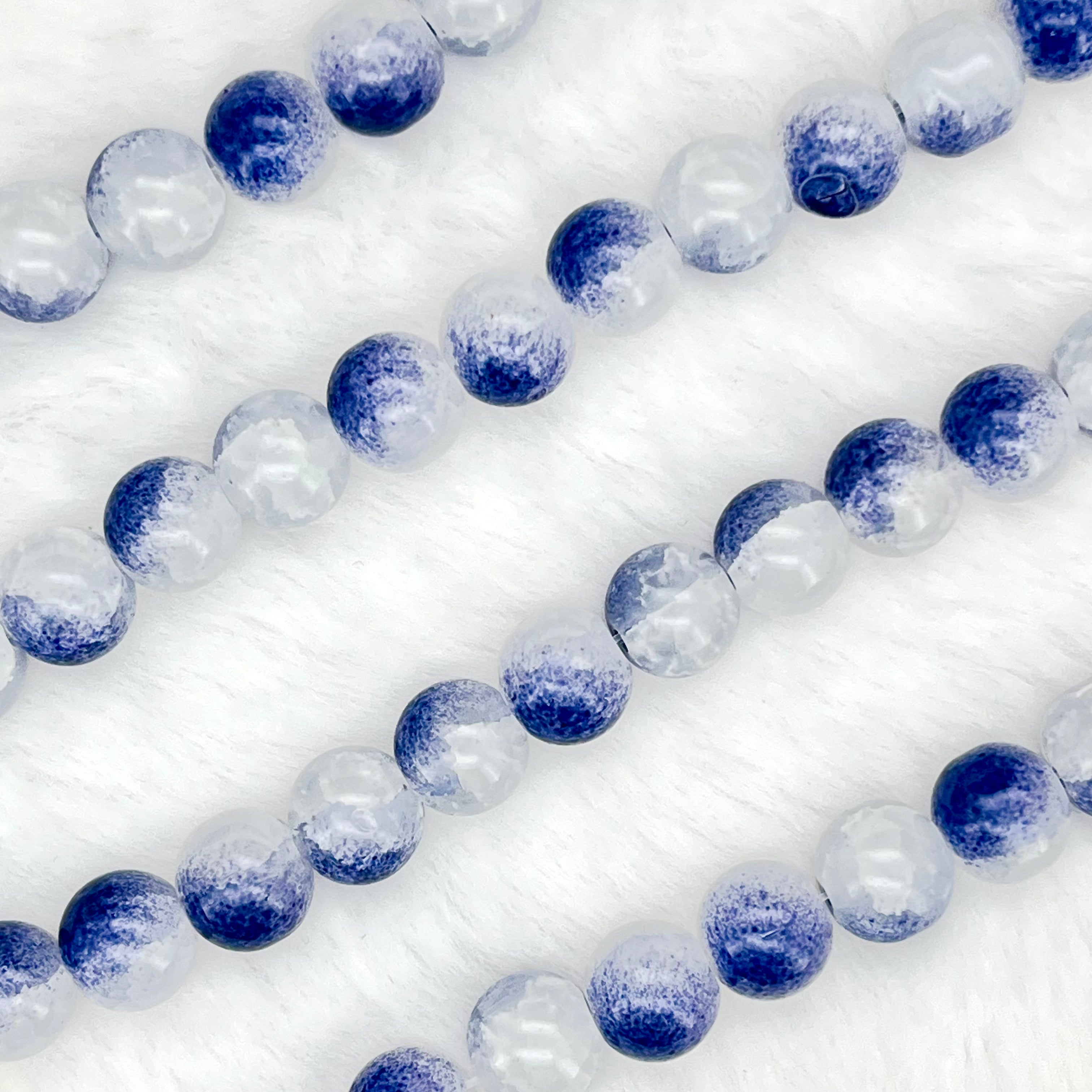 10MM Crackle Glass Beads Strands