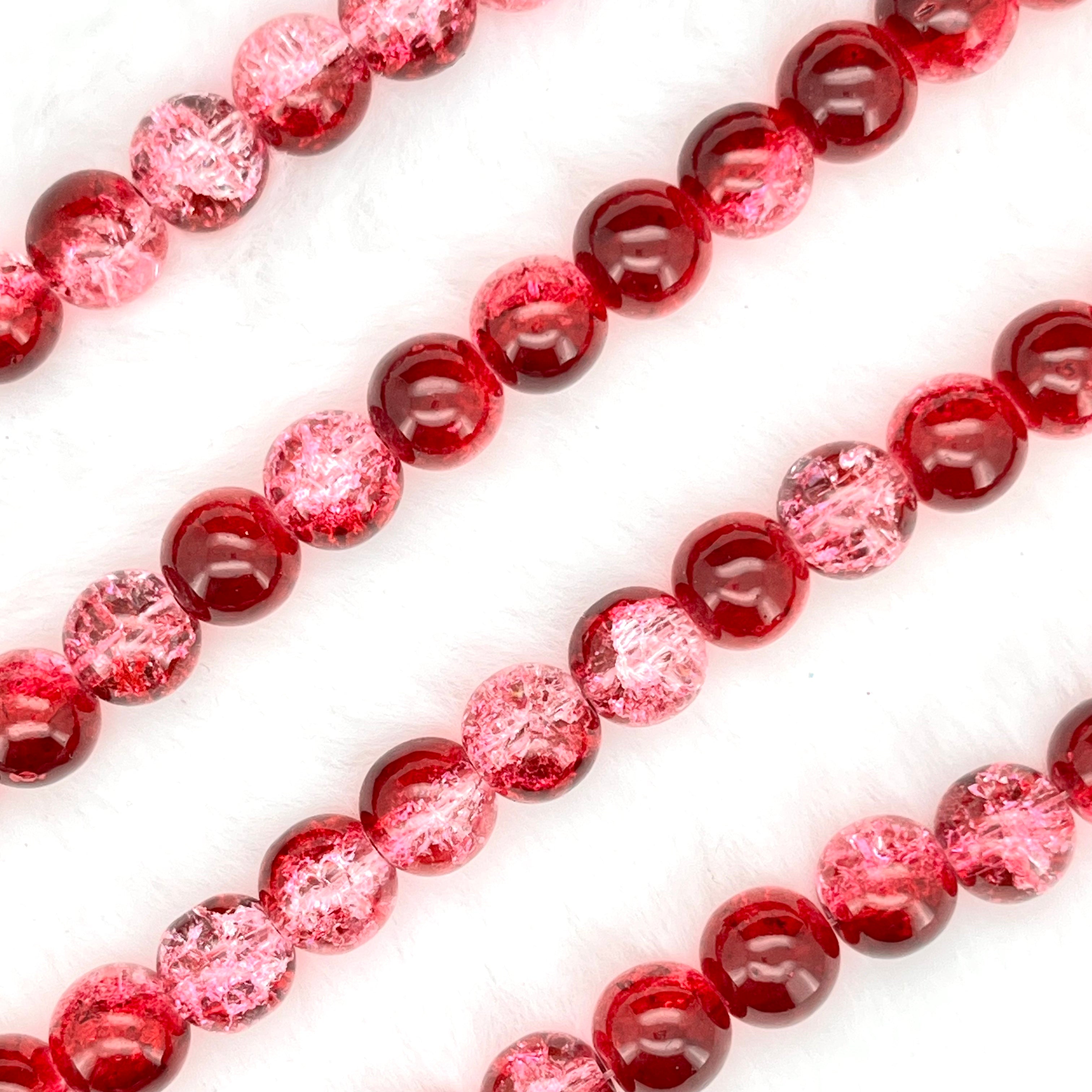 10MM Crackle Glass Beads Strands