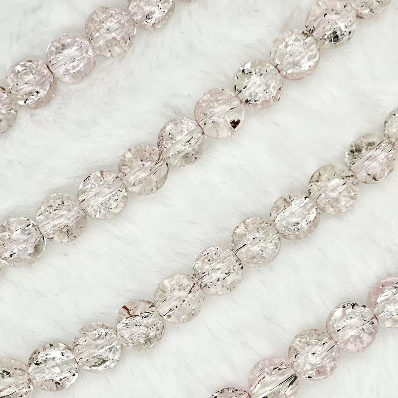 10MM Crackle Glass Beads Strands