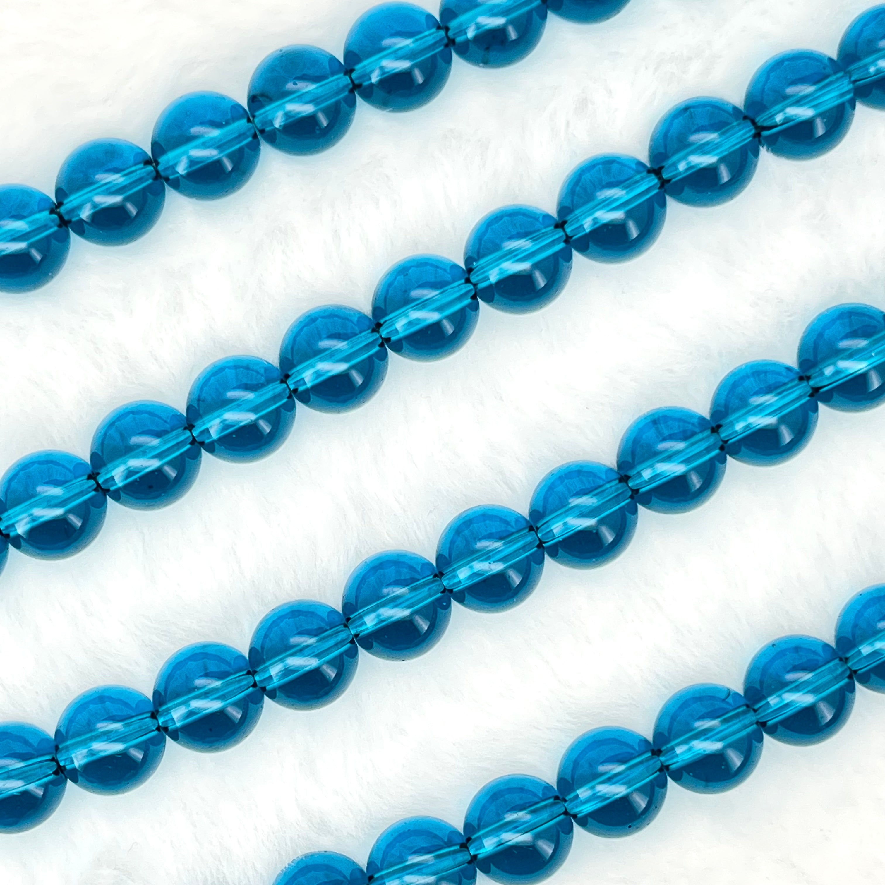 10MM Transparent Glass Beads Strands