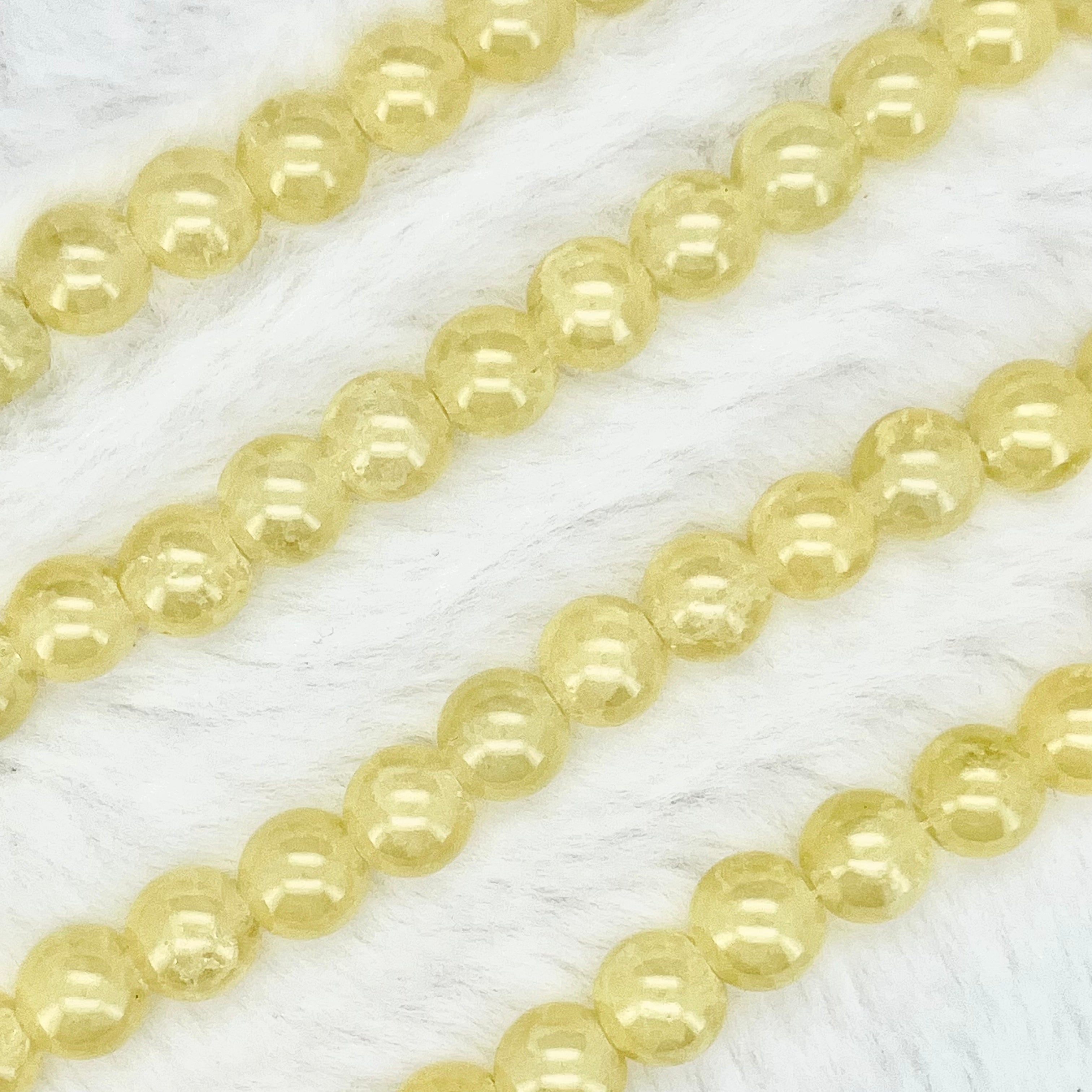10MM Crackle Glass Beads Strands