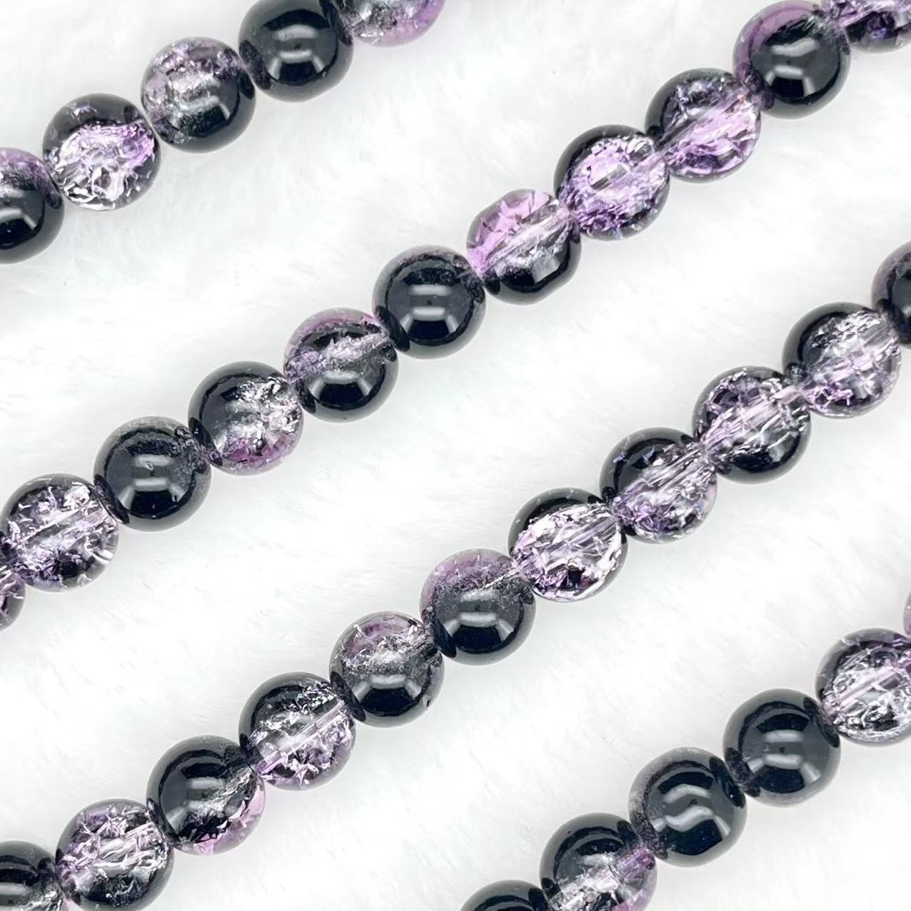 10MM Crackle Glass Beads Strands