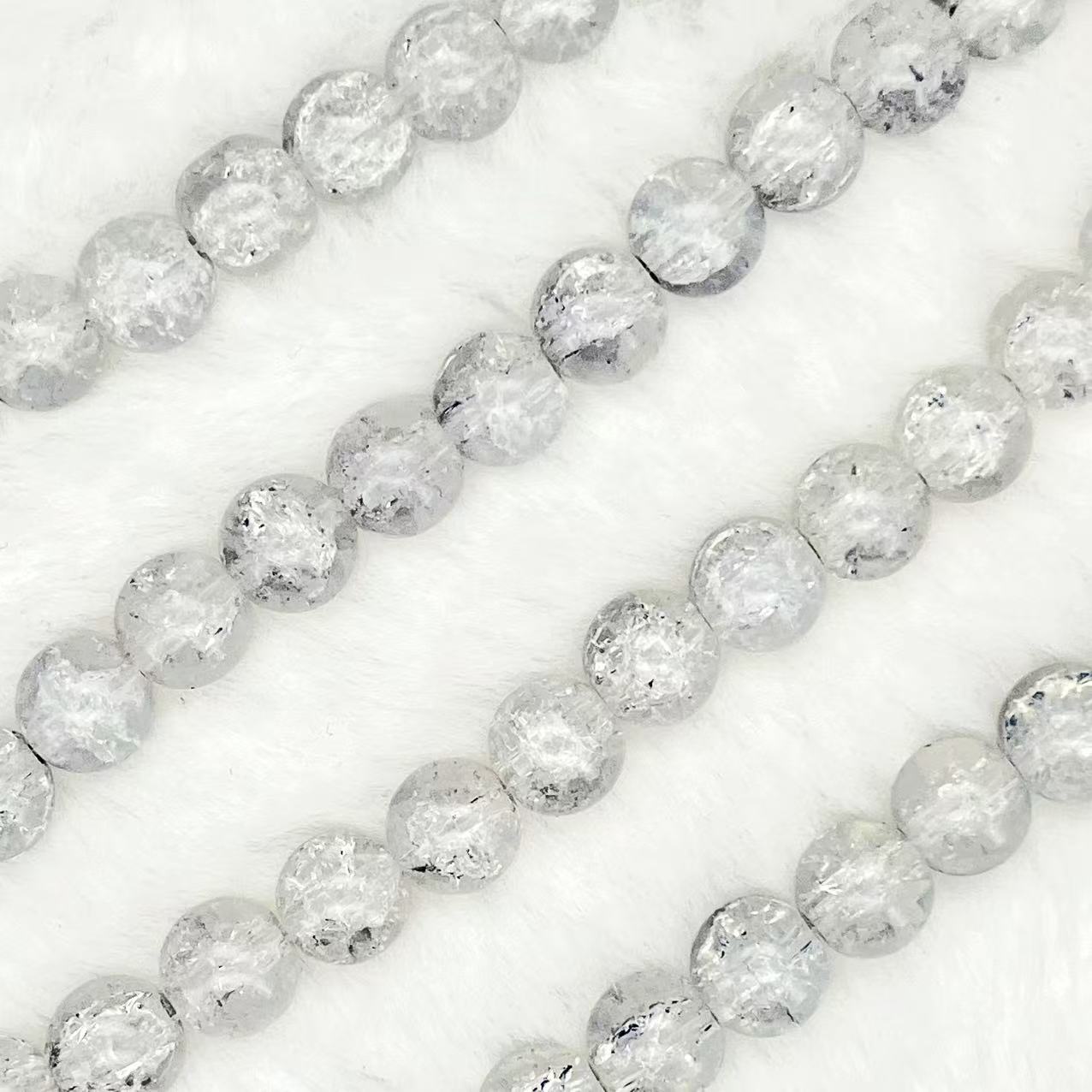 10MM Crackle Glass Beads Strands