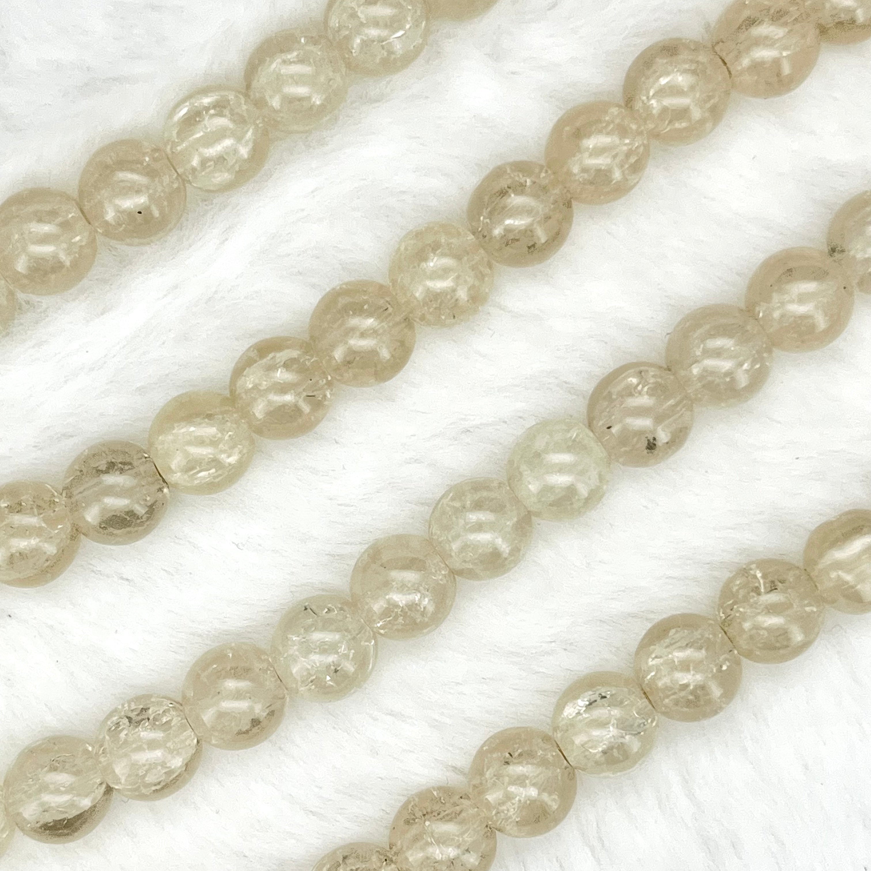 10MM Crackle Glass Beads Strands