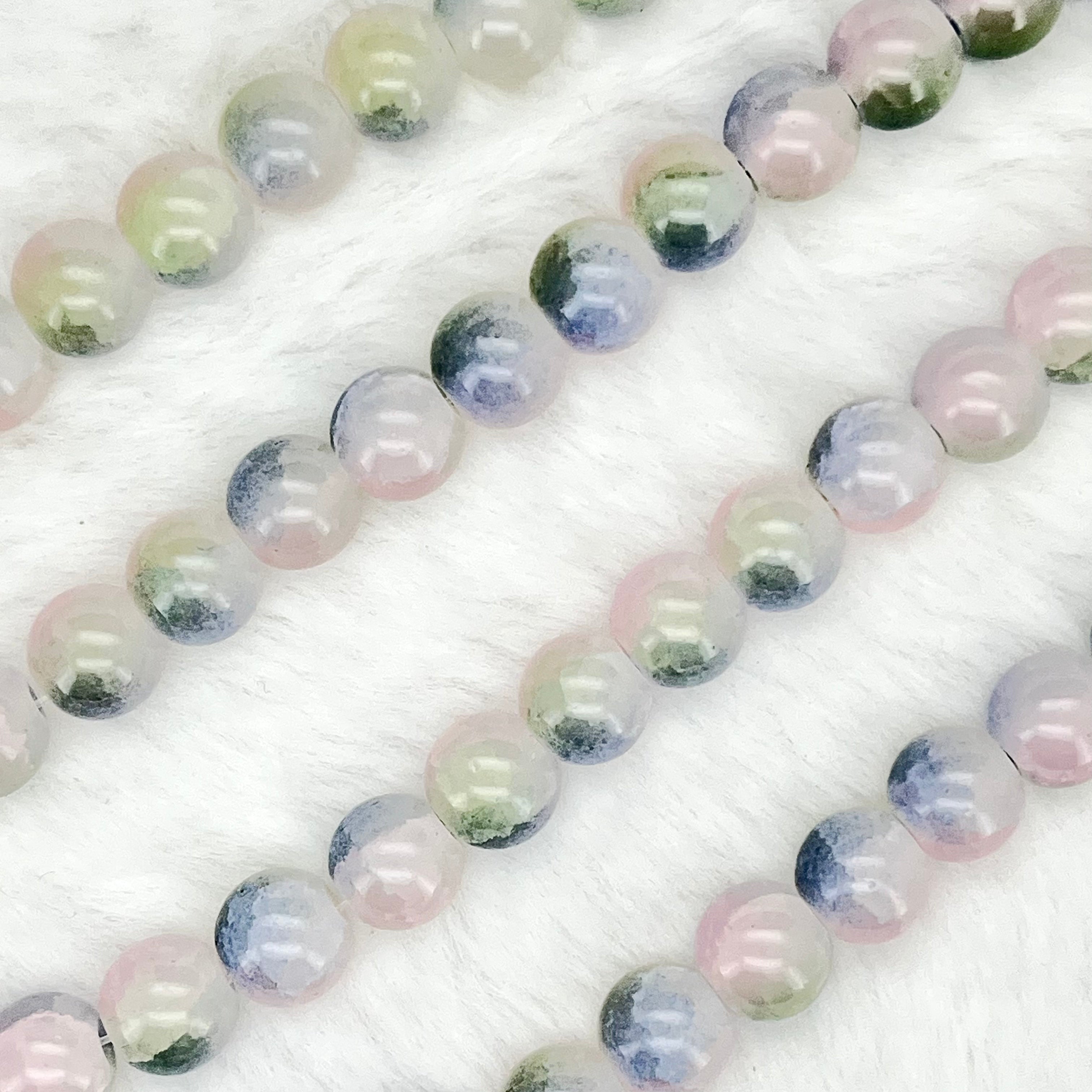 10MM Crackle Glass Beads Strands