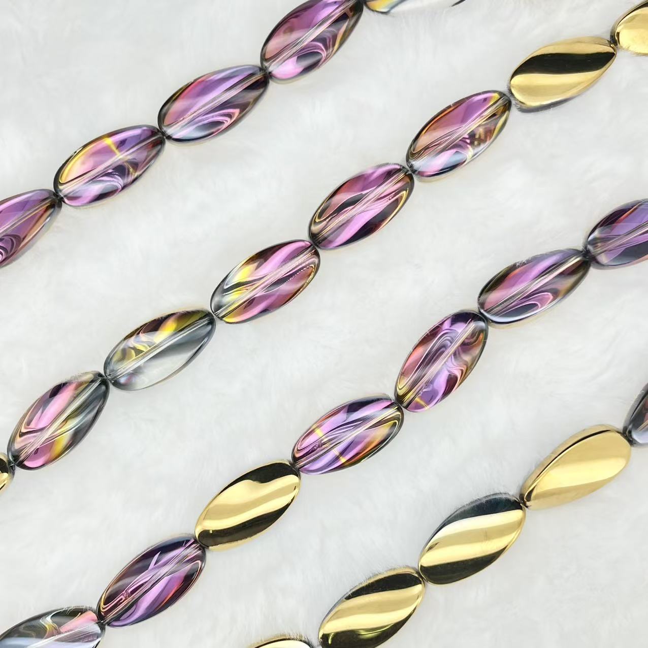 【Helical Oval-25mm】Crystal Strands