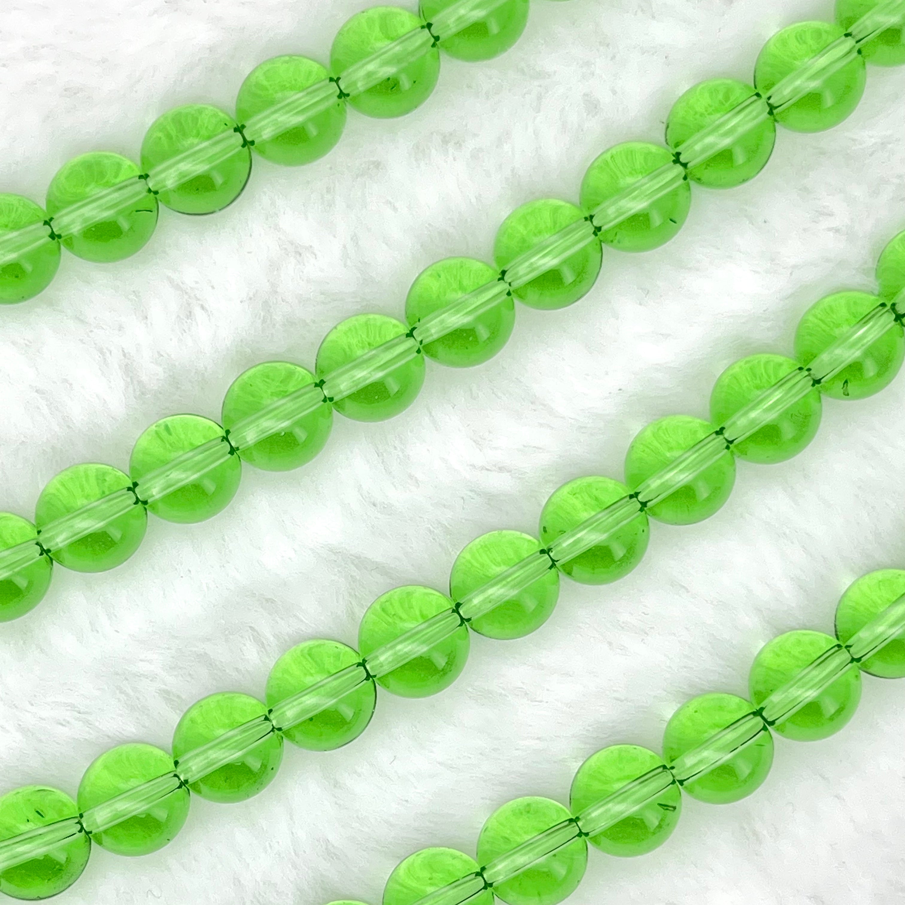 10MM Transparent Glass Beads Strands