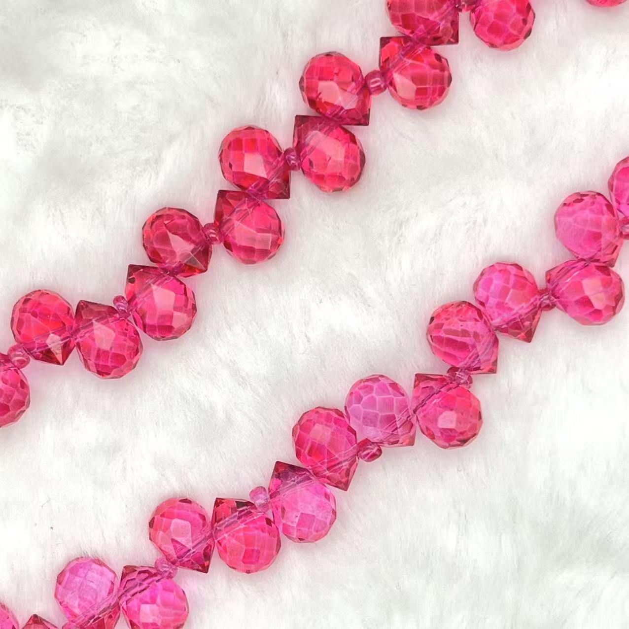 【Faceted Teardrop-5.5mm】Crystal Strands