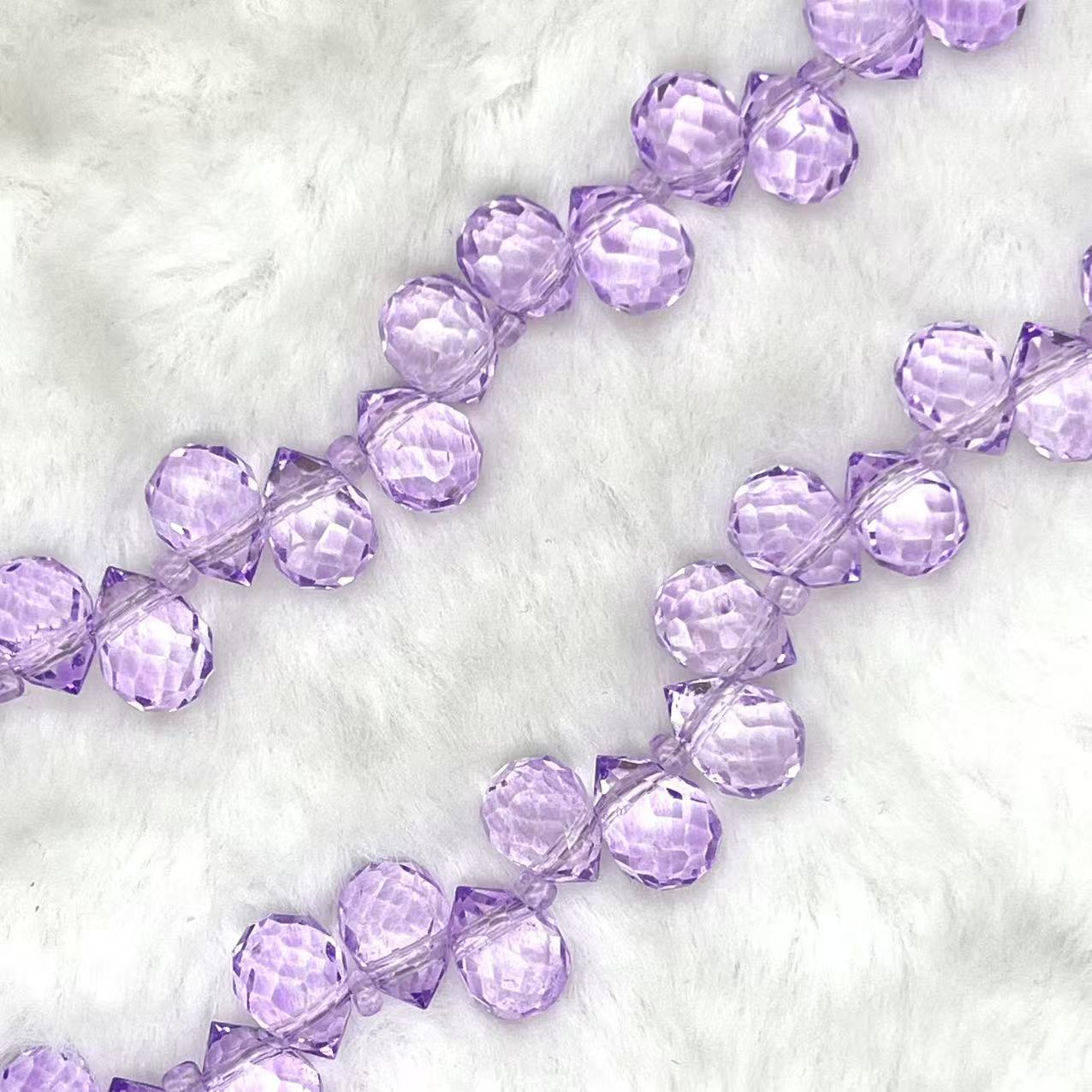 【Faceted Teardrop-5.5mm】Crystal Strands