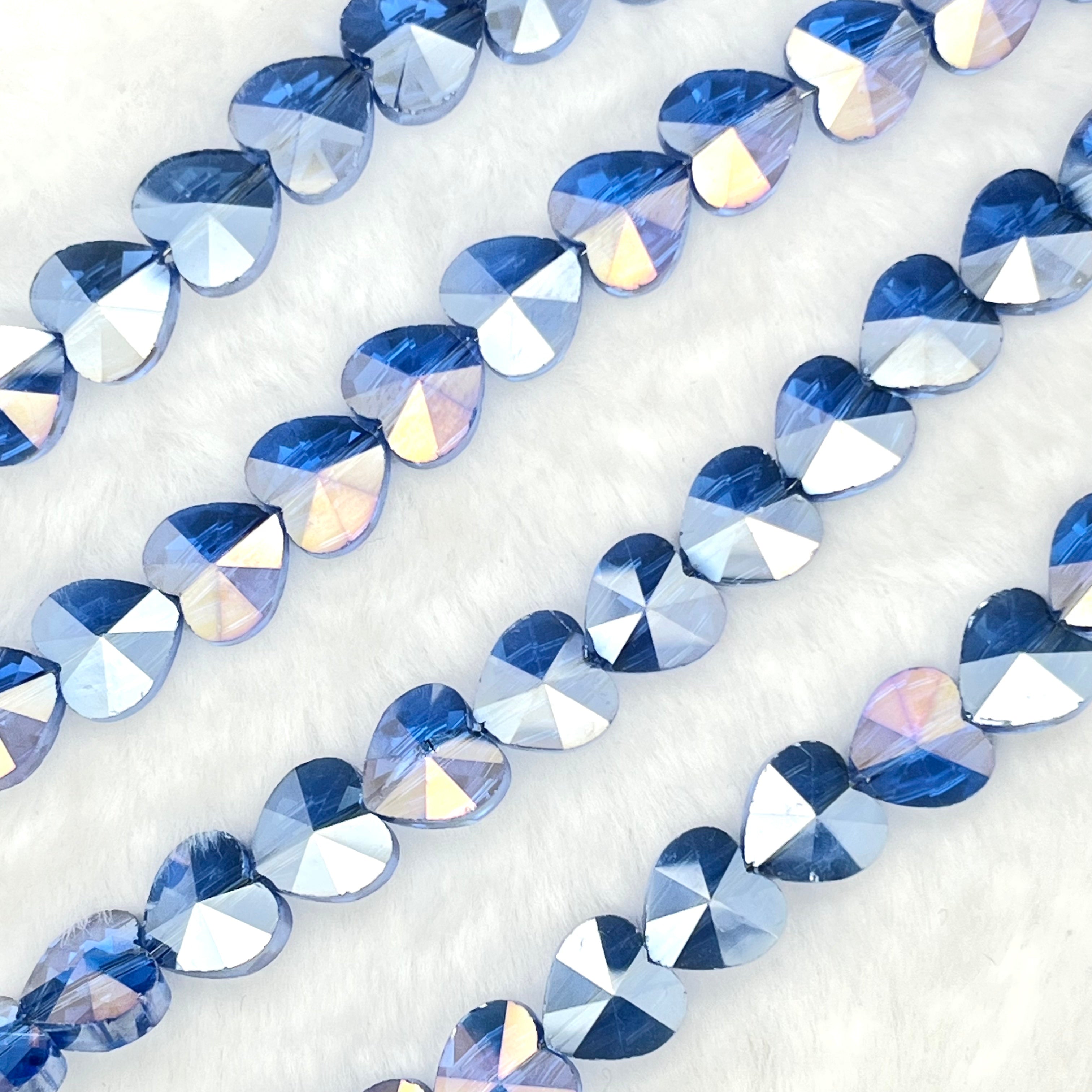 【Love Heart-10mm】Crystal Strands