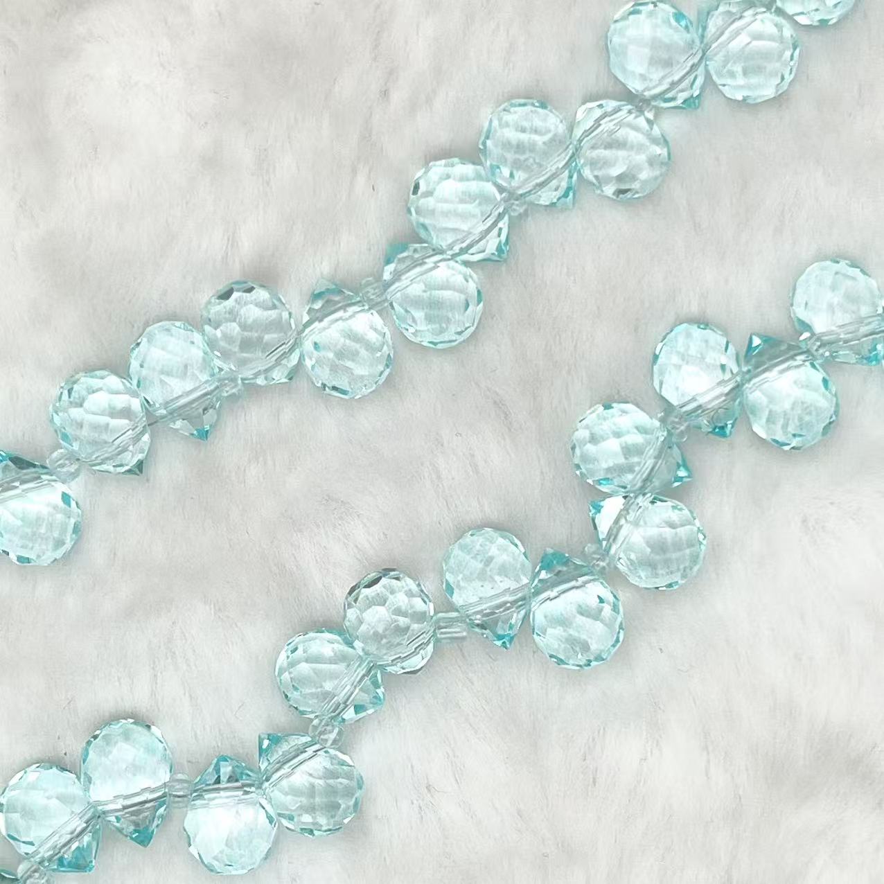 【Faceted Teardrop-5.5mm】Crystal Strands