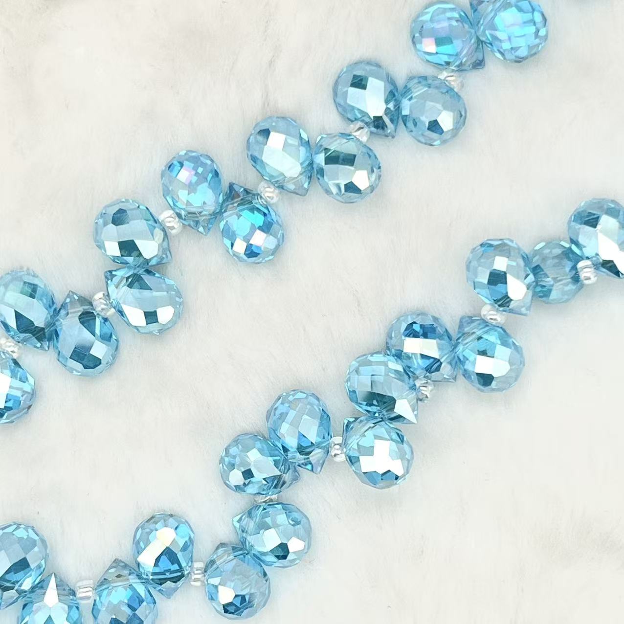 【Faceted Teardrop-5.5mm】Crystal Strands