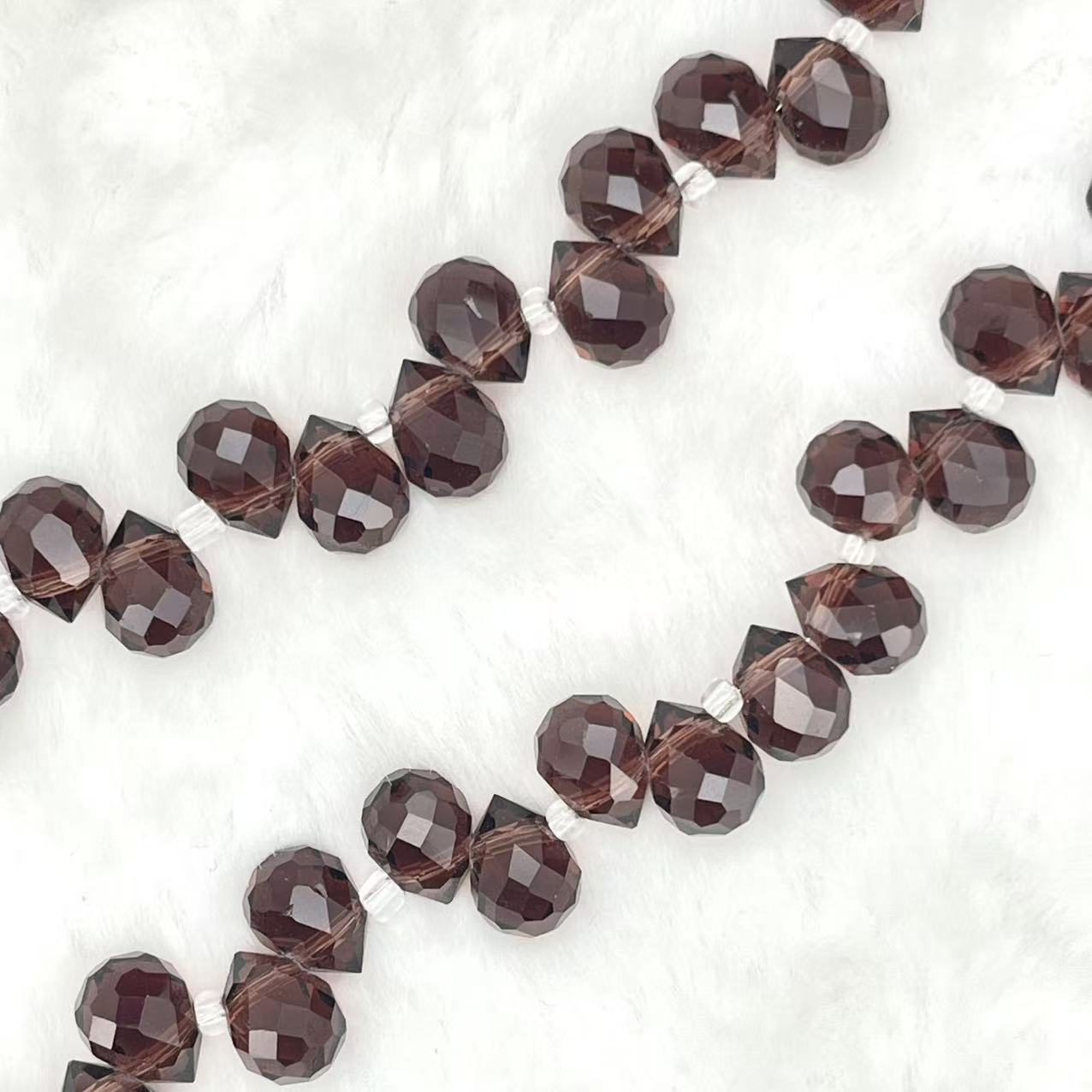 【Faceted Teardrop-5.5mm】Crystal Strands