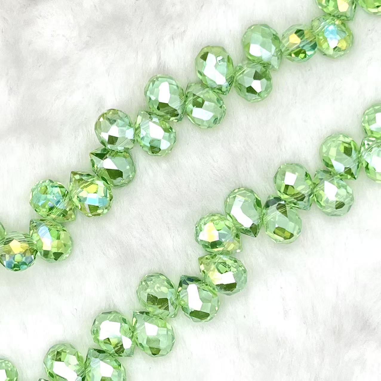【Faceted Teardrop-5.5mm】Crystal Strands